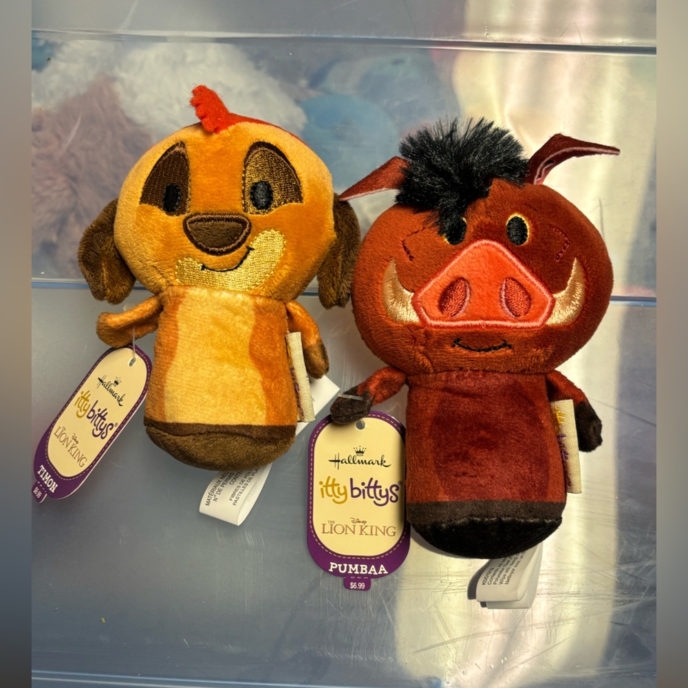 Timon & Pumba Itty Bittys Hallmark BNWT